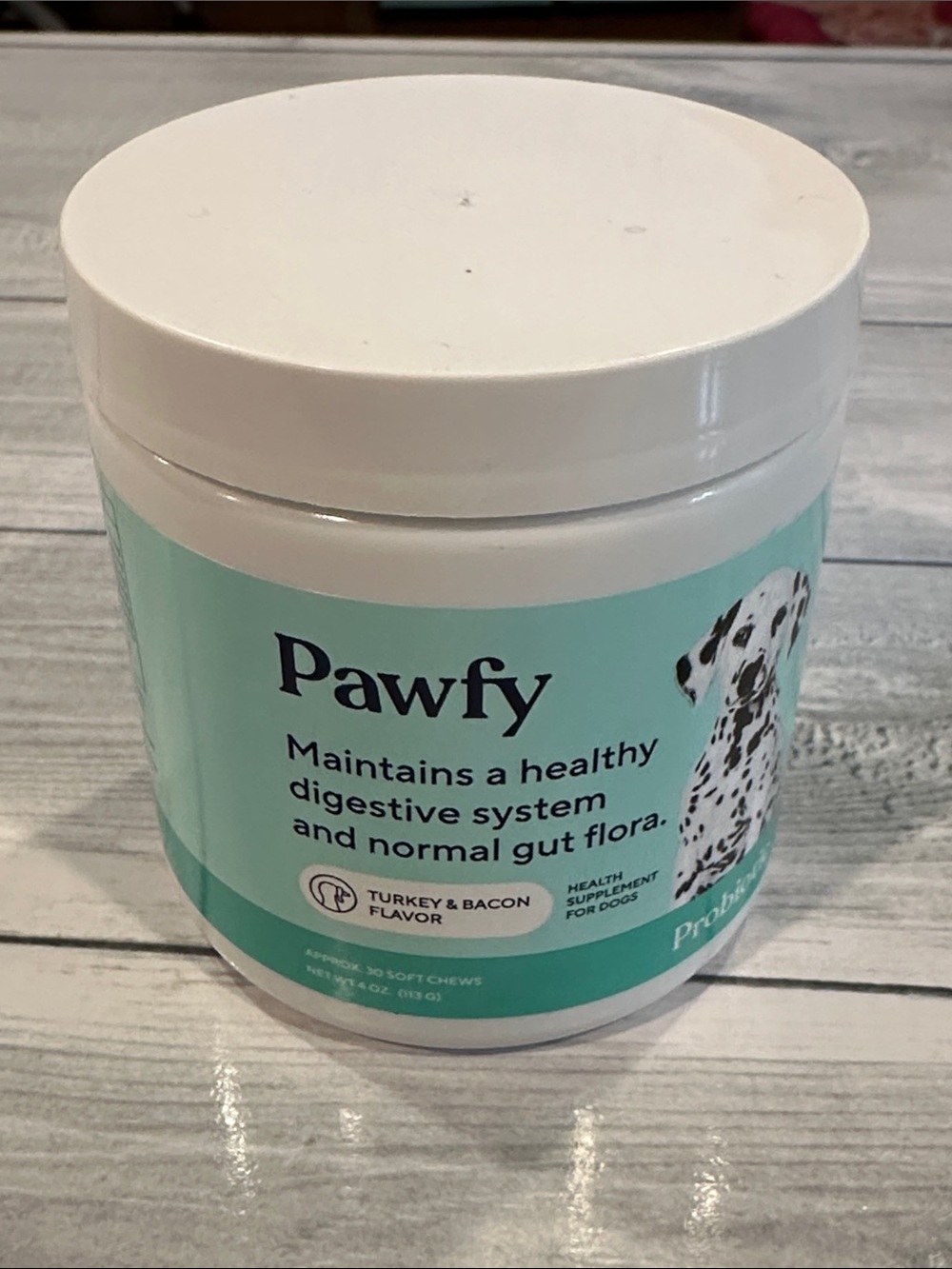 PAWFY Digestive Support Chews for Dogs NWT!